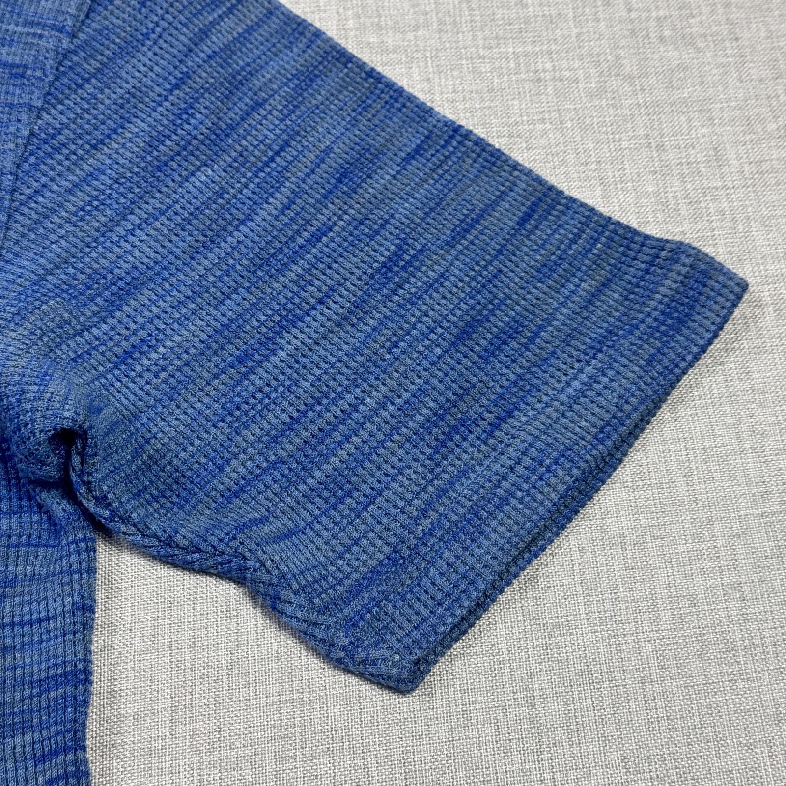Jhane Barnes Silk T-Shirt Mens Large Blue Striped Crew Neck Short Sleeve gallery