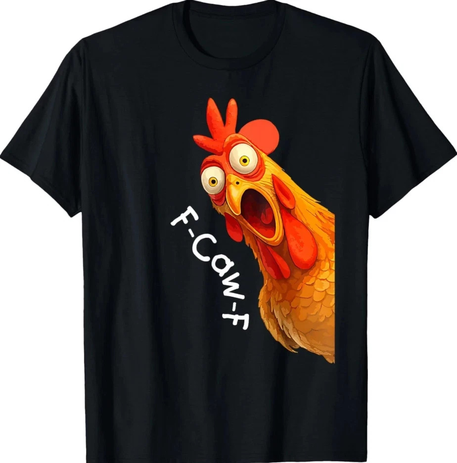 F-Caw-F Chicken FCAWF Rooster Funny Farm Humor Graphic Unisex T-Shirt gallery