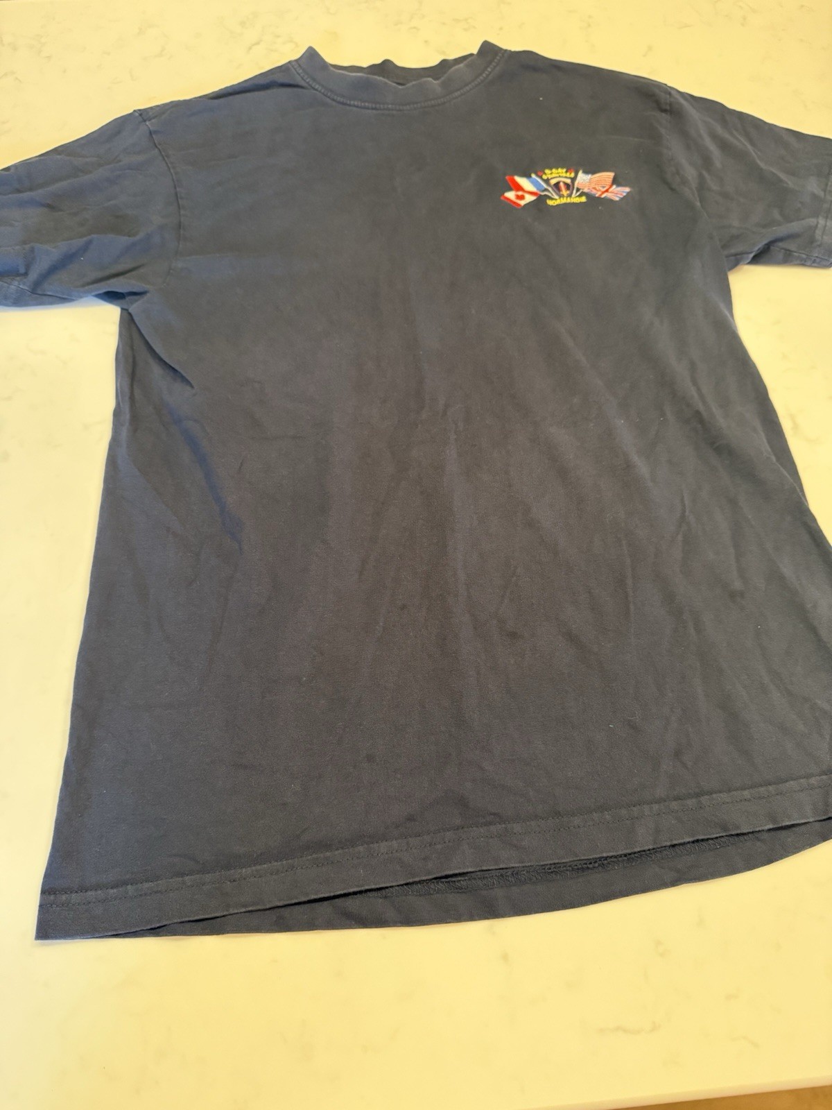 Slazenger Normandie D-DAY Navy Blue tee T Shirt Men’s Size: Small Vintage