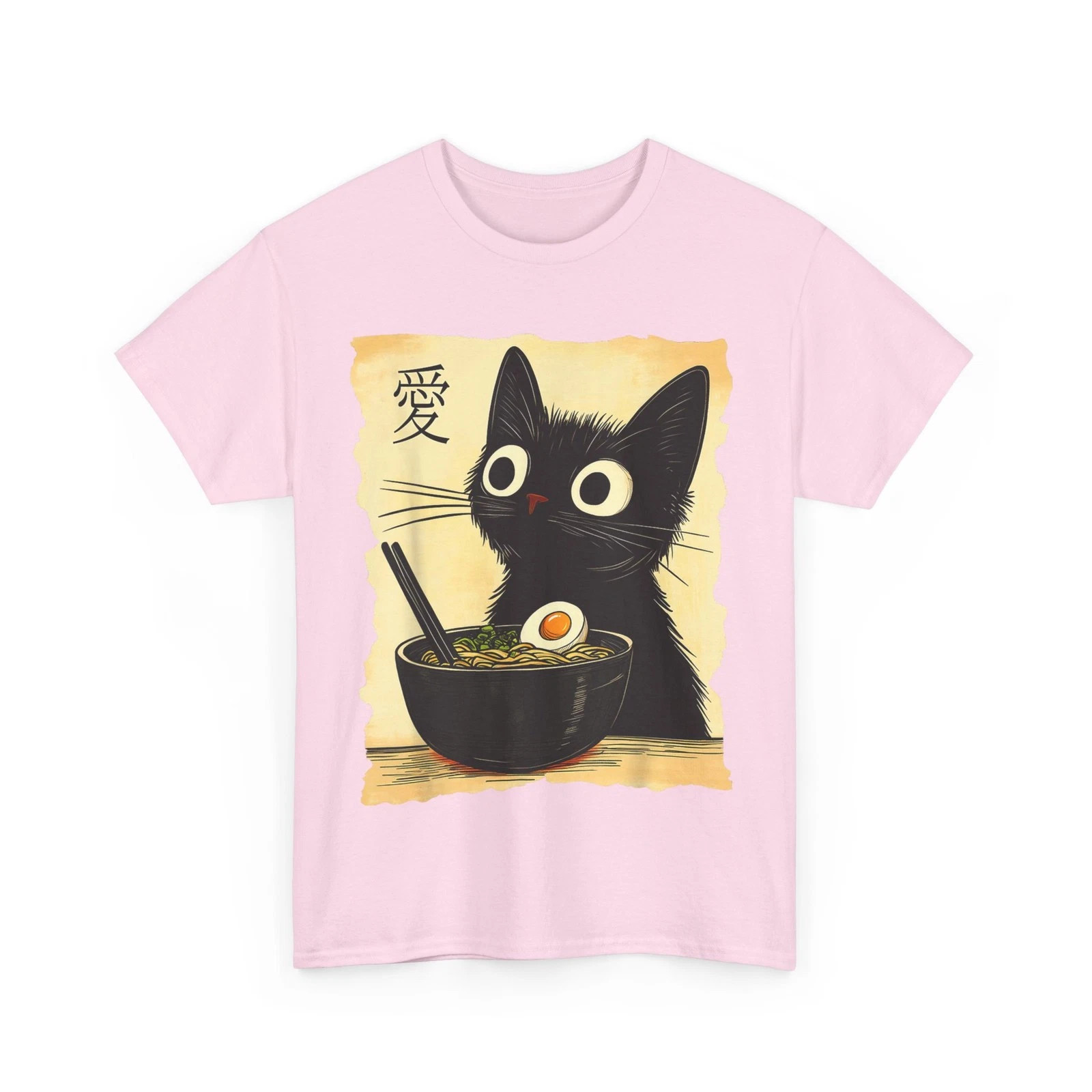 Funny Cat Ramen Graphic Tee Japanese Kawaii Anime Cat T-Shirt, Gift For People gallery