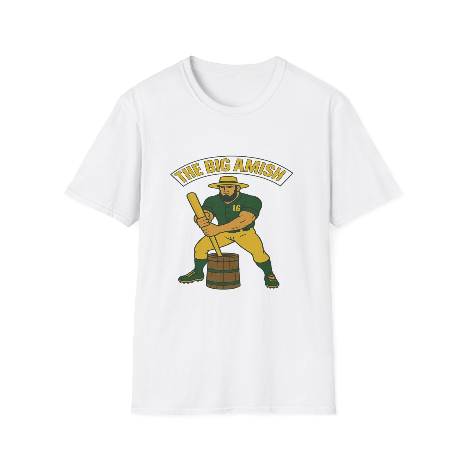 The Big Amish Nick Kurtz Oakland A's T-Shirt ANY SIZE Baseball Parody Tee gallery