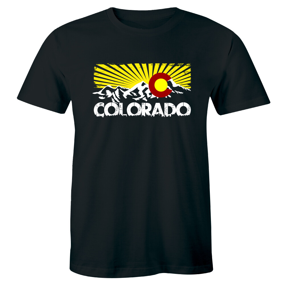 Colorado Rocky Mountain Sunnest Area Logo Men’s Premium T-shirt Tee