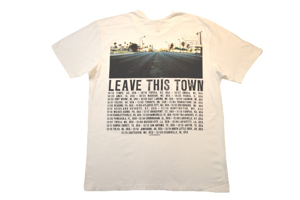 Daughtry Mens Leave This Town Tour White Shirt With Dates New M, L gallery