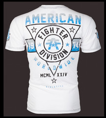 AMERICAN FIGHTER White SILVERLAKE Athletic Graphic T-shirt NWT