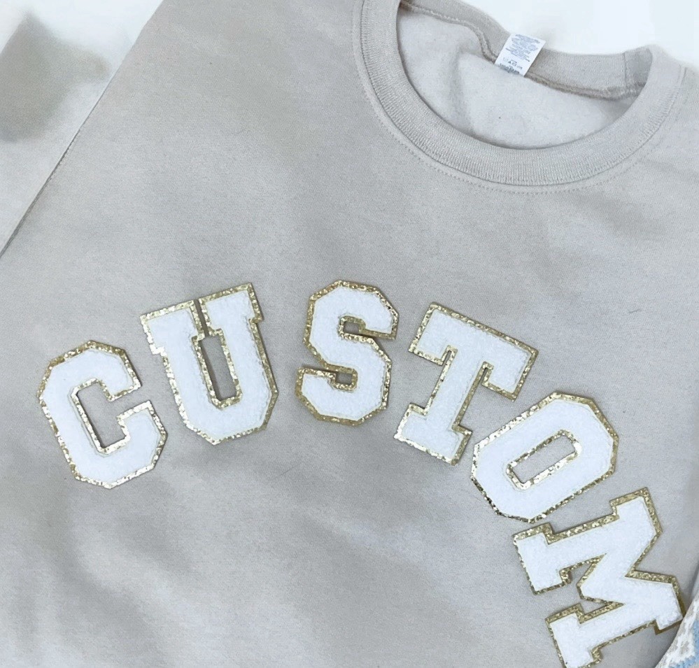 Gilden Sweatshirts Or T-shirt With Iron On Lettering. Made When Ordered! gallery