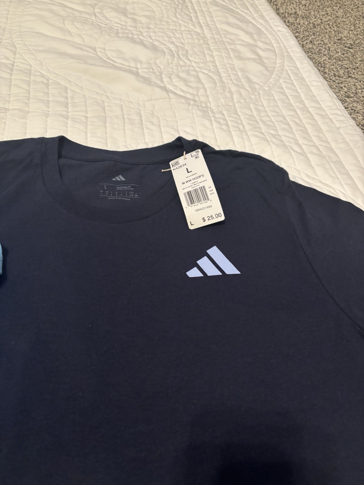 Adidas 3 Piece Large Set-Train Essentials 2 Shirts, 1 Shorts Blue NWT $90 Total gallery