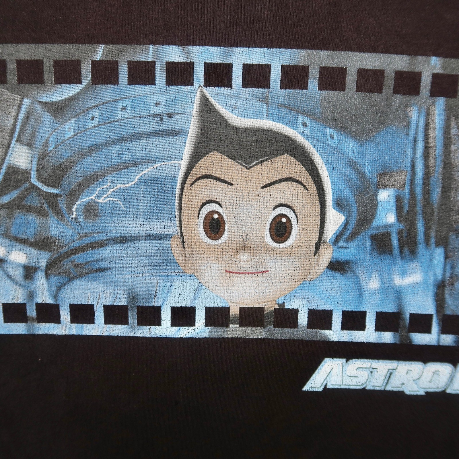 Astro Boy Baleno Graphic T-Shirt Mens S Small Black 2009 Anime Manga Film Strip gallery
