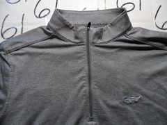 Medium Greg Norman Gray Pullover 95% Poly 5% Spandex Shirt