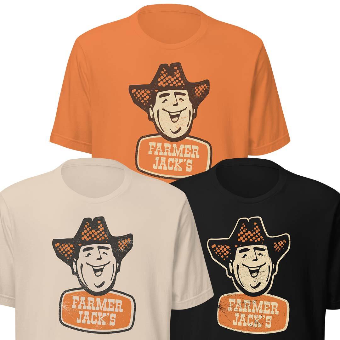 Farmer Jack’s Supermarket Detroit Short-Sleeve Unisex T-Shirt - Retro Grocery gallery