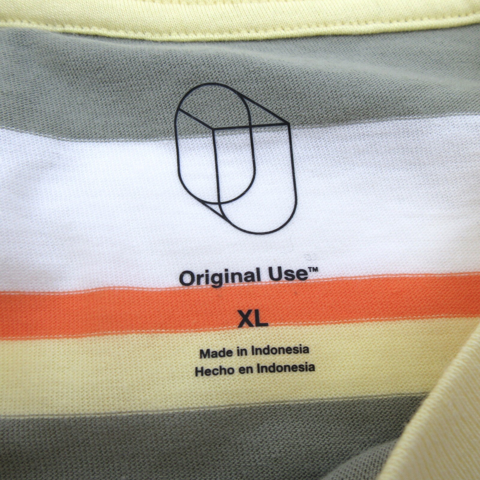 Original Use Mens Size XL Crew Neck Short Sleeve T-Shirt Striped Restful Green gallery