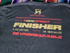 Spartan Sprint 5K 20 Obstacles Finisher T-Shirt Size XL