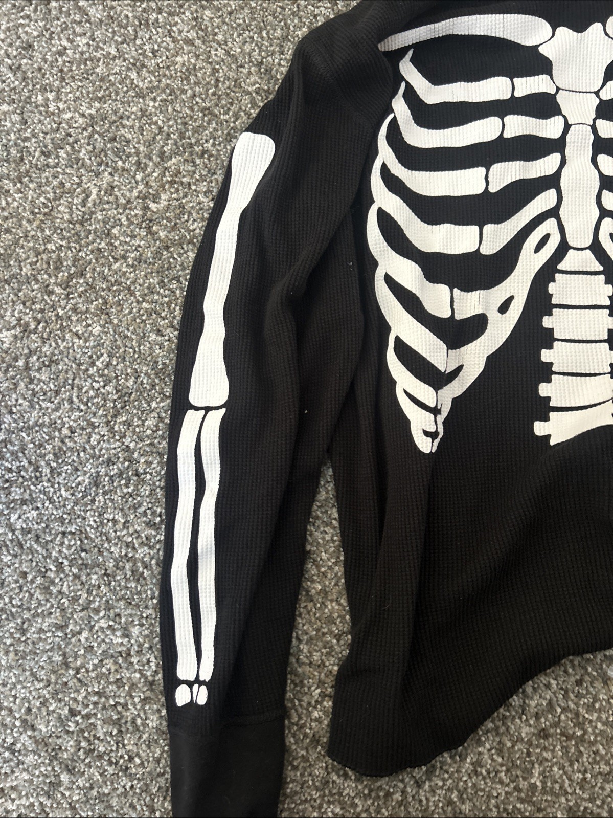 Supreme x Hanes FW21 Skeleton Bone Thermal Shirt Waffle Crew Red Small gallery
