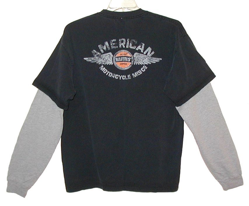 Sz XL "American Motorcycle Mfg Co" T-Shirt w/ Set-In Sleeves BARTELS' CHOPPERS gallery