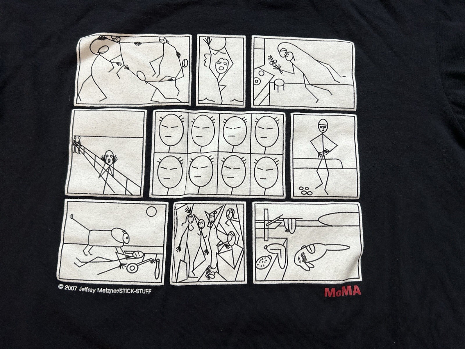 2007 STICK-STUFF by Jeffrey Metzner Museum Of Modern Art MoMA T Shirt gallery
