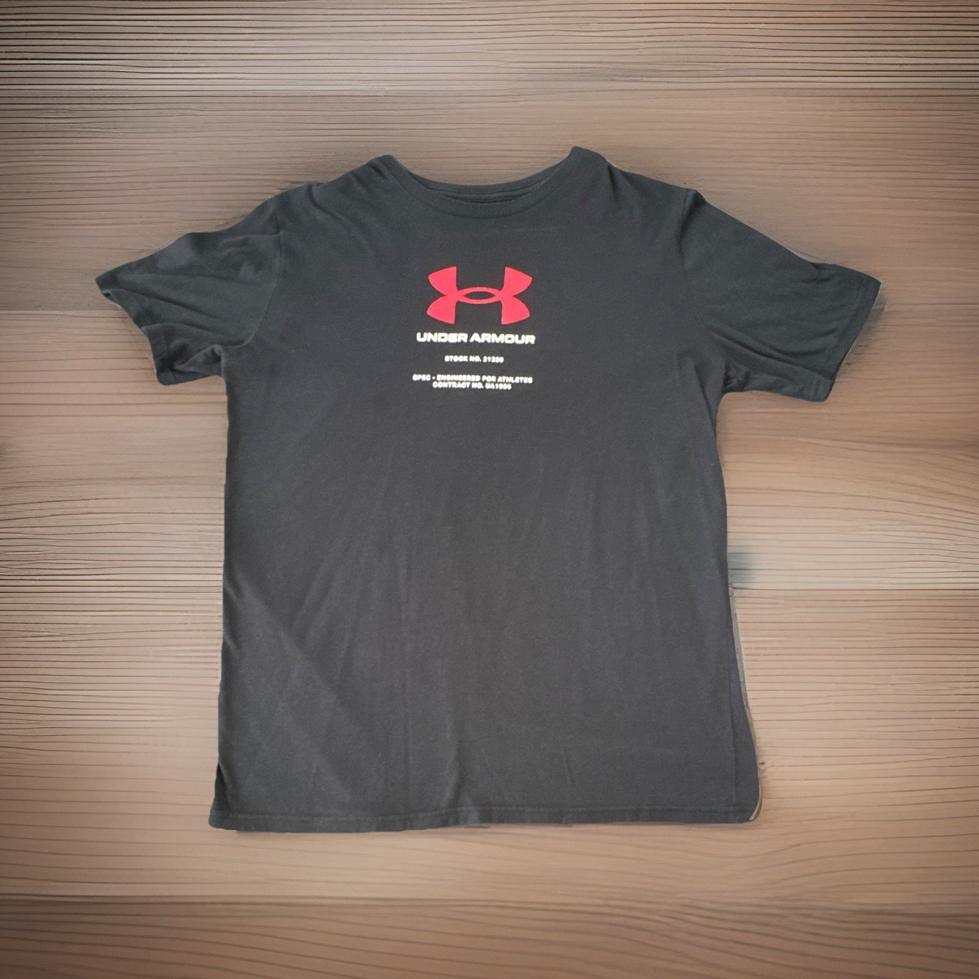 Under Armour Men's Black Crew Neck Short Sleeve Graphic Logo T-Shirt Size M gallery