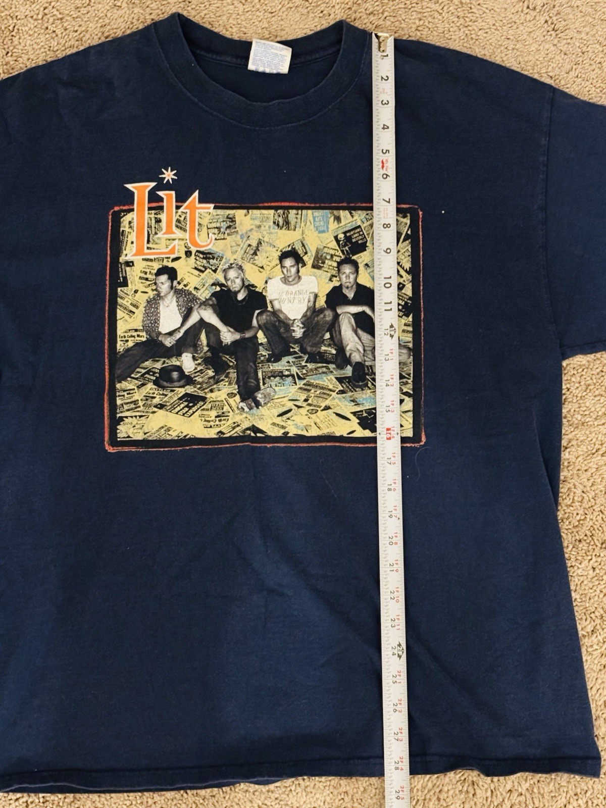 LIT Band 2001 Invading Your Space Tour OG XL VTG RARE Atomic My Own Worst Enemy gallery