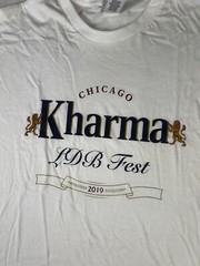 Kharma LDB Fest 2019 Modelo Rip White Mens Size XXL Gildan Hammer Hardcore Merch