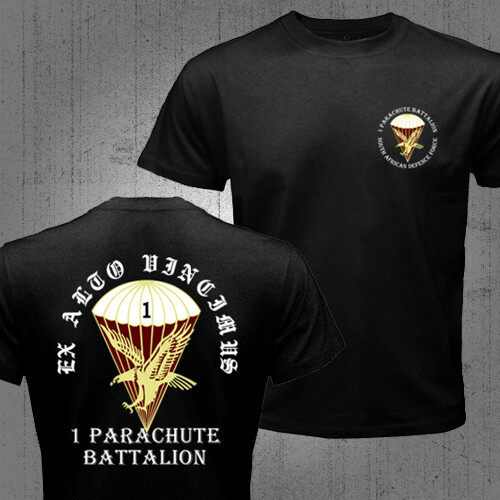 1 Parachute Battalion South African Army Parabats Paratroopers T-shirt gallery