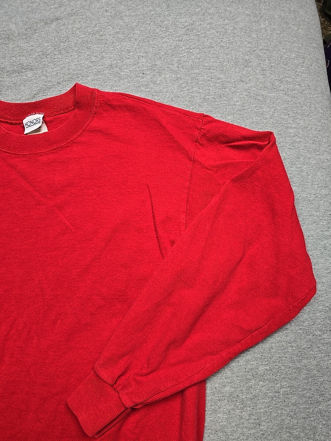 Vintage Honors Shirt Mens Extra Large Red Long Sleeve T Shirt See Measurements gallery