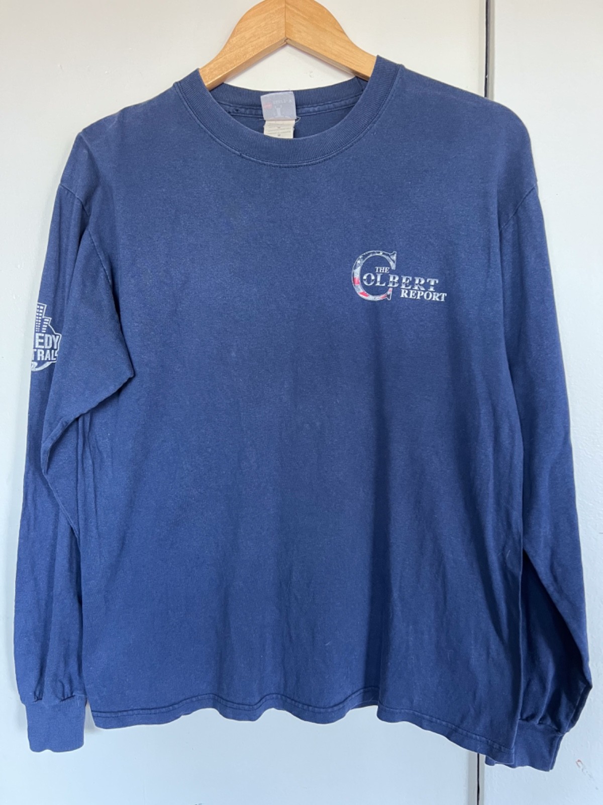 Vintage Authentic Long Sleeved THE COLBERT REPORT - Comedy Central Shirt, Medium gallery