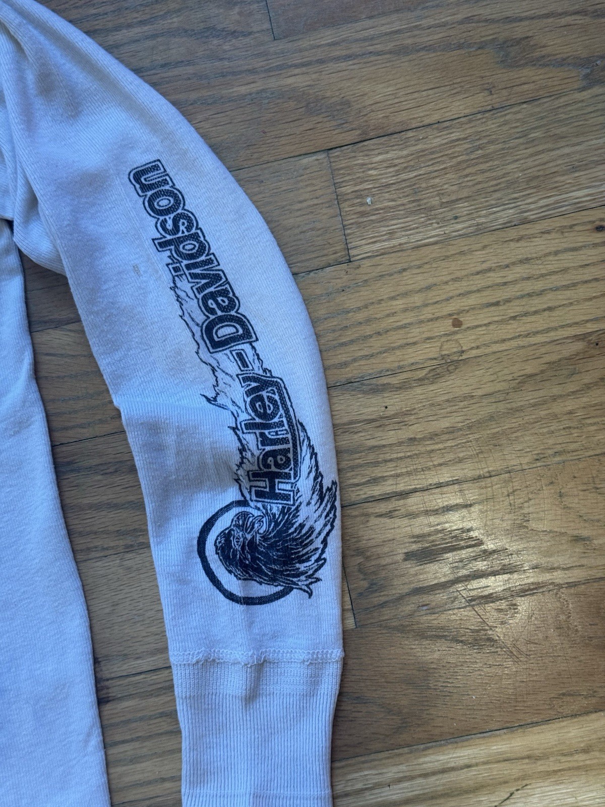 Vintage 80s Harley Davidson Anything Else Is Un-American LS Thermal Henley Small gallery