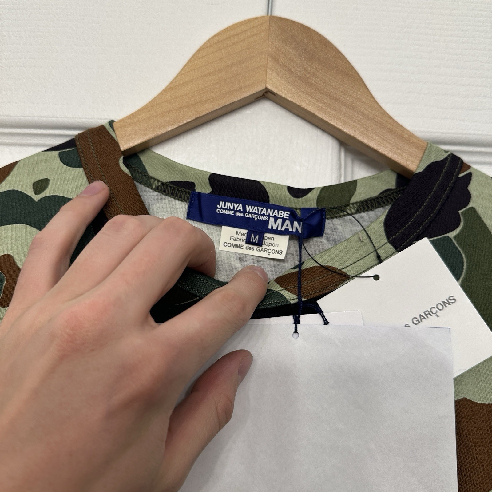 Junya Watanabe COMME des Garcons Men's Camouflage T-Shirt Size Medium New W Tags gallery