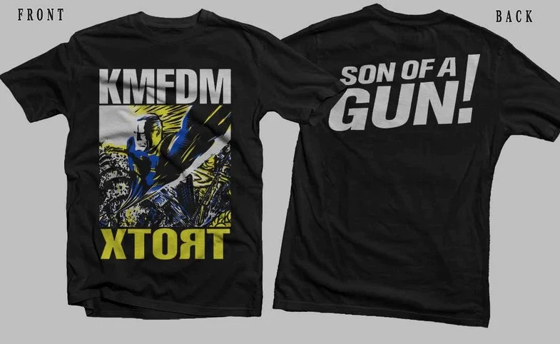 Industrial Band T-Shirt Reprint – KMFDM Xtort Graphic Tee (DTG, S–4XL)