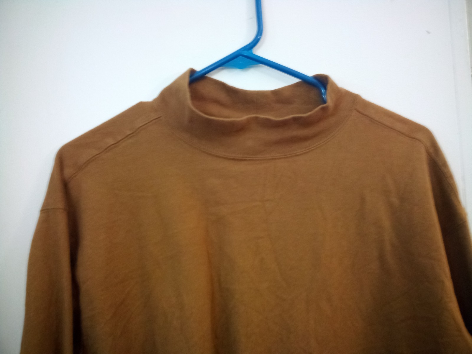 Duluth Trading Co Mens Mock Neck Long Sleeve Shirt M Sandstone gallery