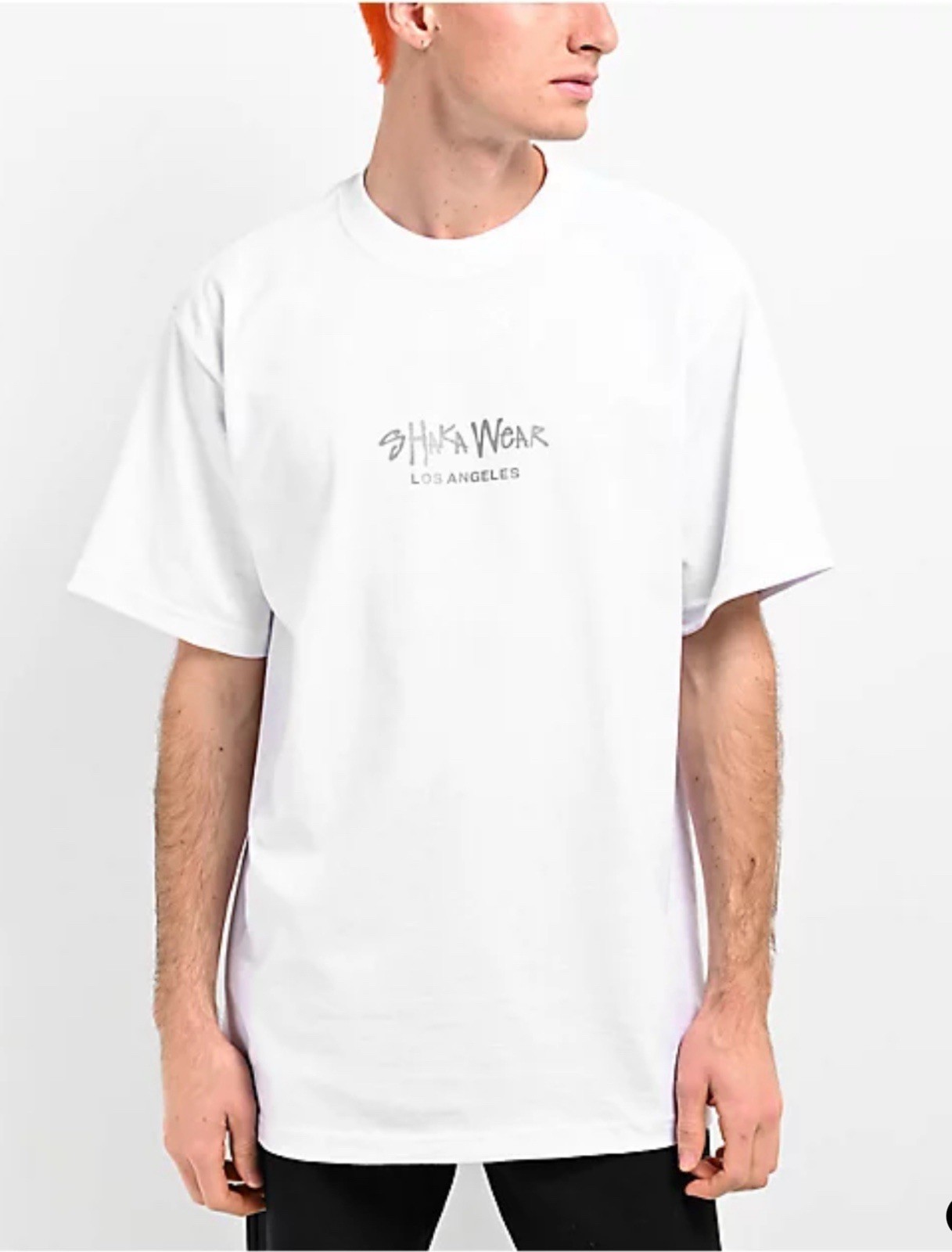 Shaka Wear Super Max Heavy Weight 3M Logo T-White Men’s Shirt Sz Medium