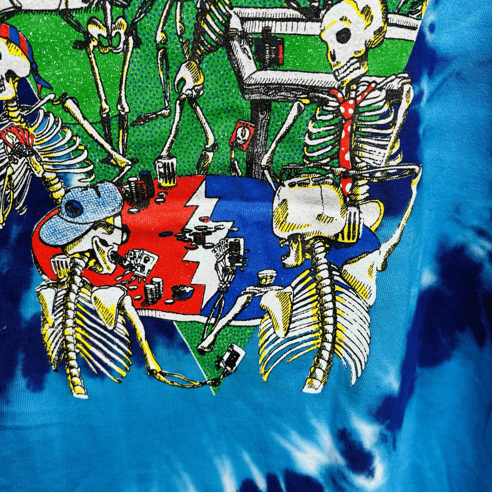 New Unworn Vtg Grateful Dead Las Vegas Band T Shirt Ripple Junction 90s Tie Dye gallery