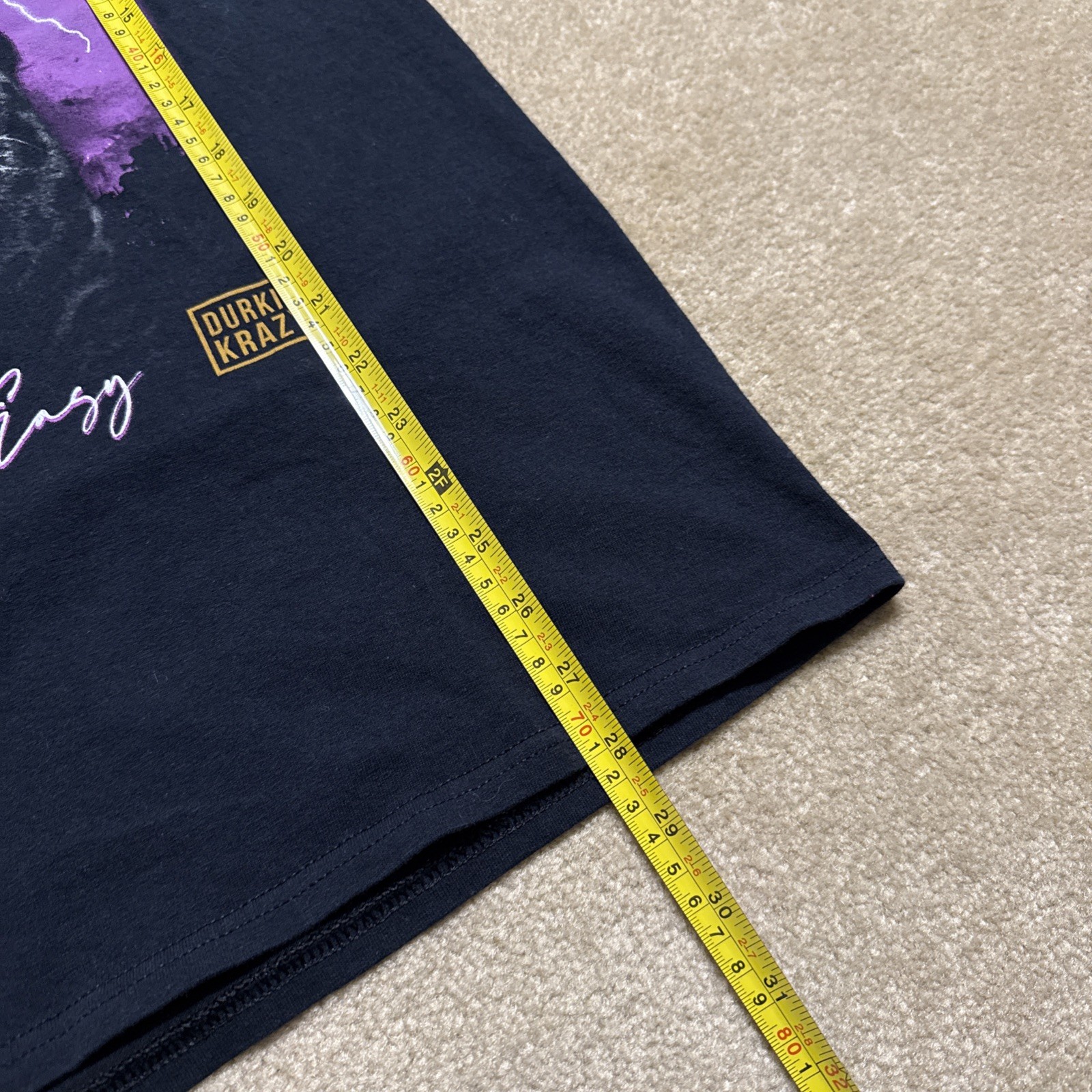Lil Durk Death Ain’t Easy OTF Durkio Krazy Tour T-Shirt Black Mens Large L gallery