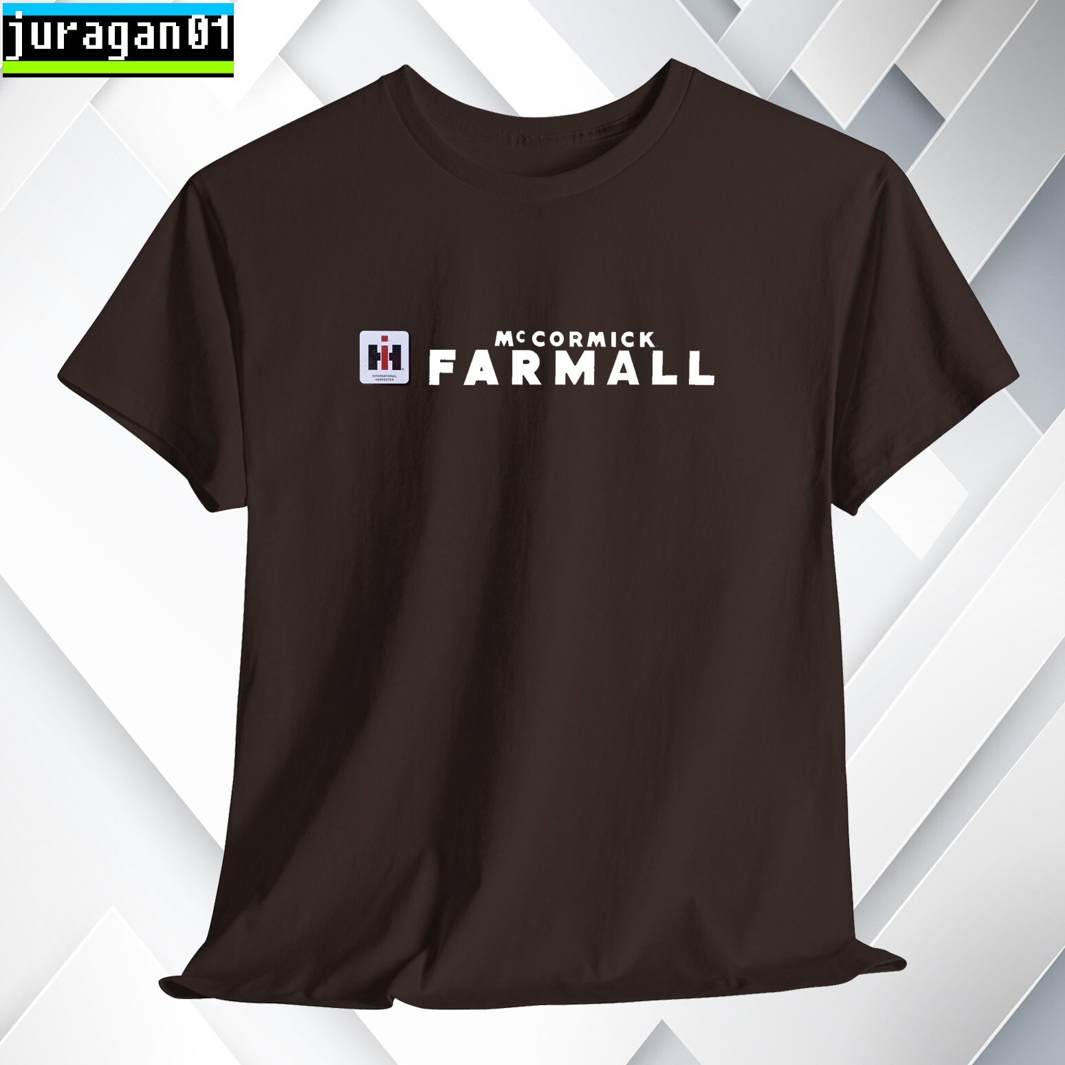 Farmall Tractors Logo Black/Navy/Grey/White/Red/Choco/Orange Shirt S-5XL gallery