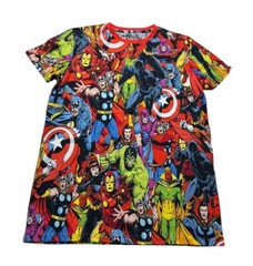 Marvel X Cakeworthy All Over Print Graphic T-shirt Adult Unisex Medium MD Thor