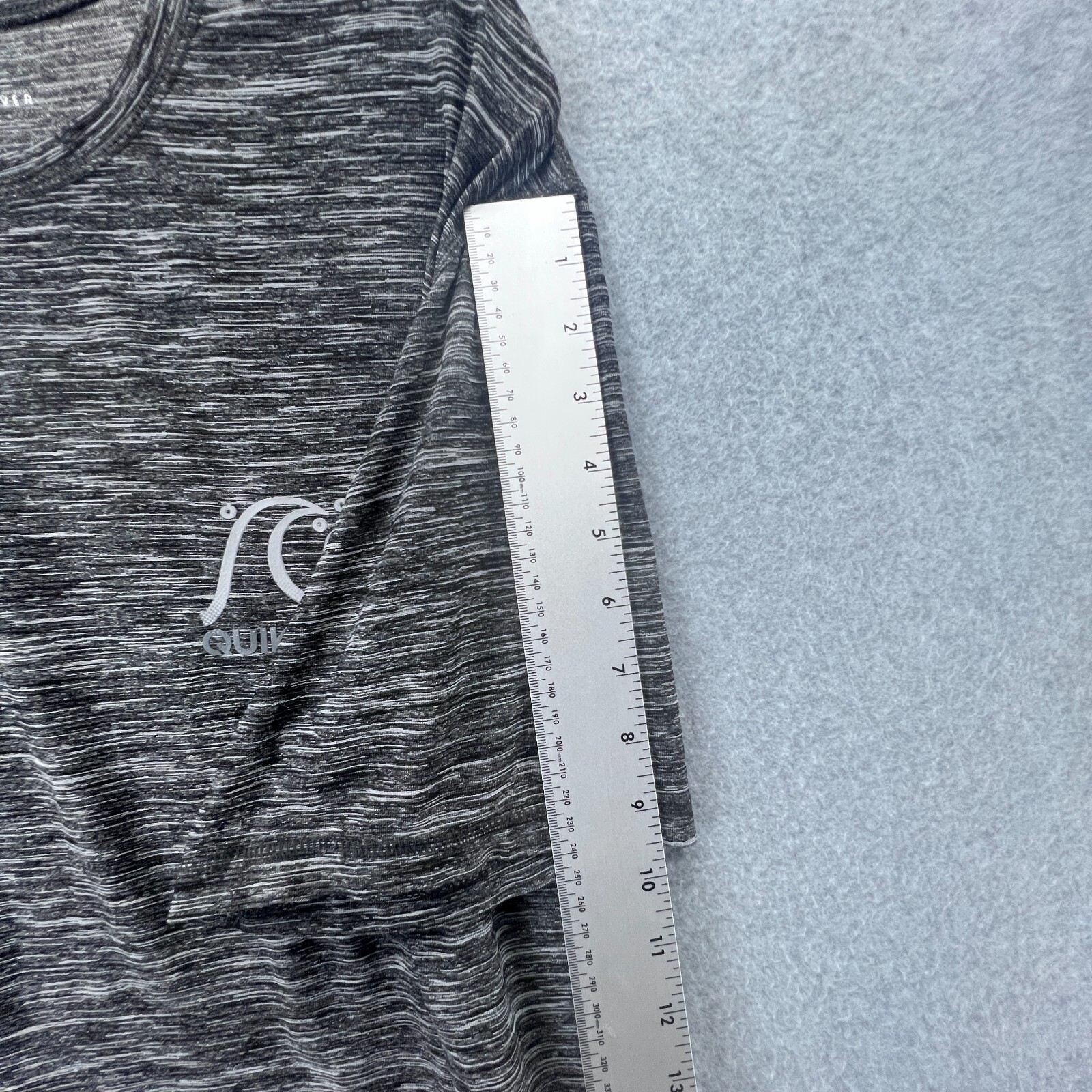 Quicksilver Mens Size Large Gray Striped Breathable Stretchable Shirt gallery