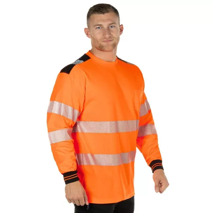 Portwest PW3 Hi Vis Cotton Comfort T-Shirt Reflective Tape Safety Workwear T185 gallery