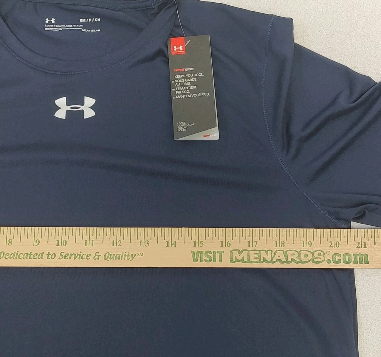 Under Armour HeatGear Tech T-Shirt Men's Small Blue NWT Loose Fit 1305775 gallery
