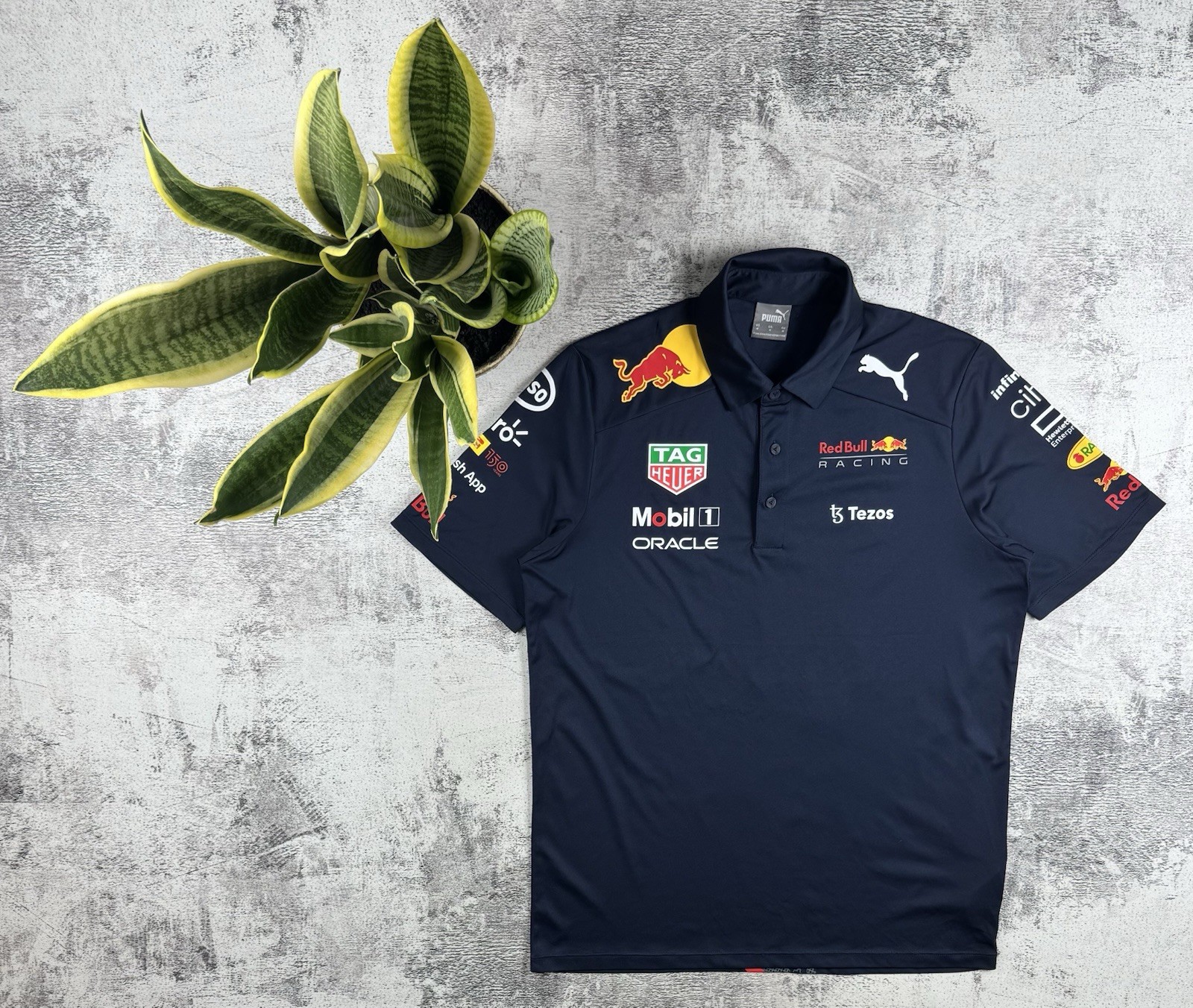 Red Bull Puma Medium Blue 2021 Moto Racing Formula 1 T Shirt Men’s Tee Jersey gallery
