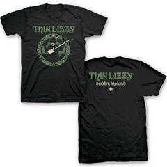 Thin Lizzy Celtic Ring Band Heavy Cotton Black S-5XL T Shirt 2 Sides BT557