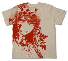 Makise Kurisu T Shirt Light Beige XL