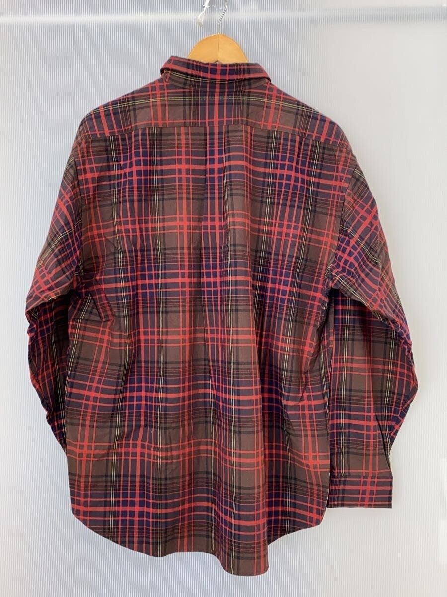 BROWN by 2 tacs Wool Nylon Heavy Oxford XL Wool RED Plaid B30 S001 gallery