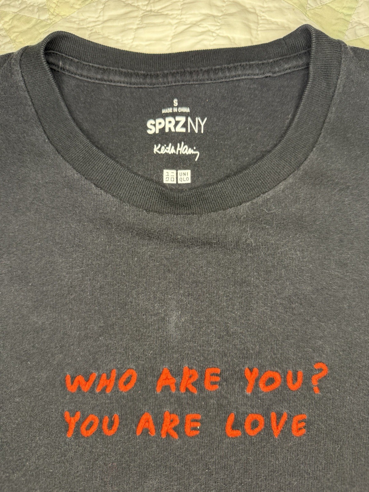 Keith Haring Uniqlo x SPRZ NY “You are love” Tee Black Size Small gallery