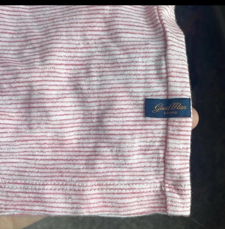 Good Man Brand Striped Victory V Notch Tee Nwt gallery
