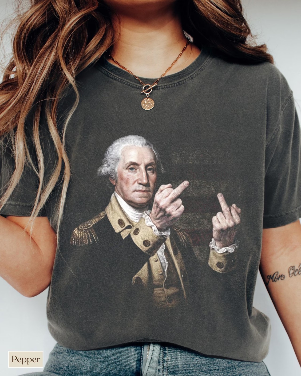 Funny George Washington T-Shirt, America 250th 4th of July Shirt gallery