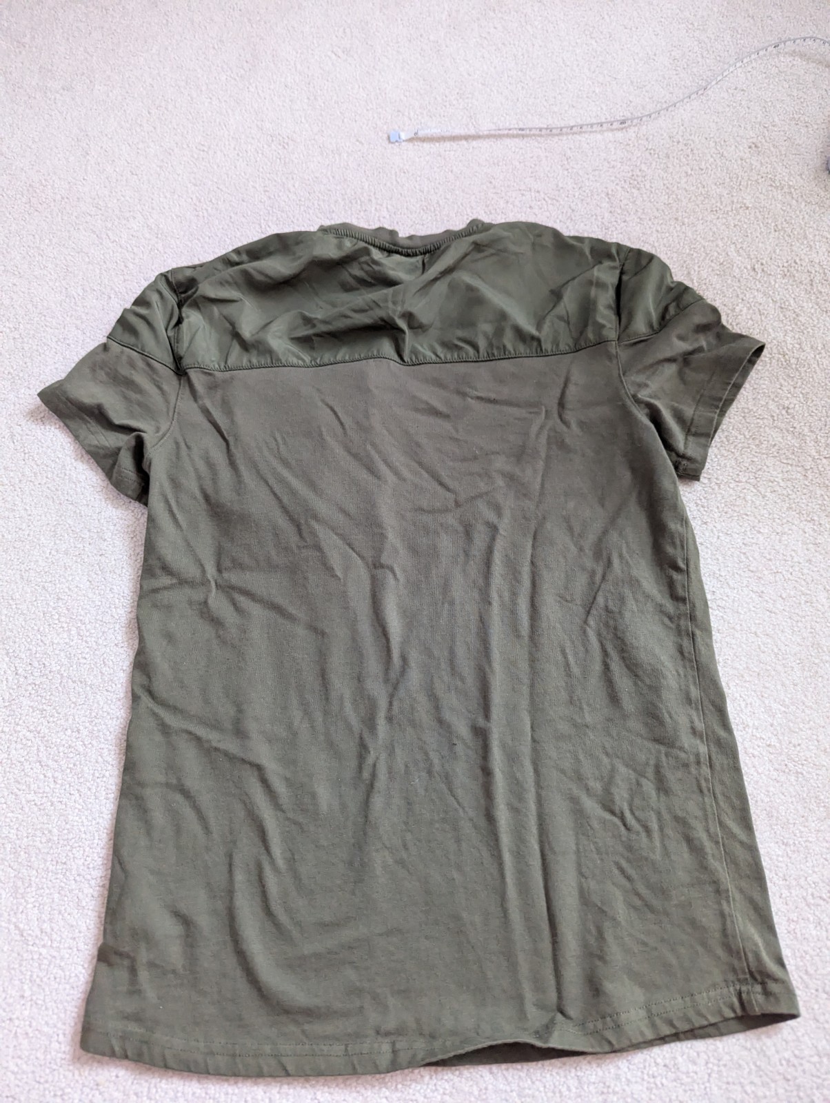 Urban ID Rare Military Green Men's T-shirt With Pocket And Capped Shoulder Sz S gallery