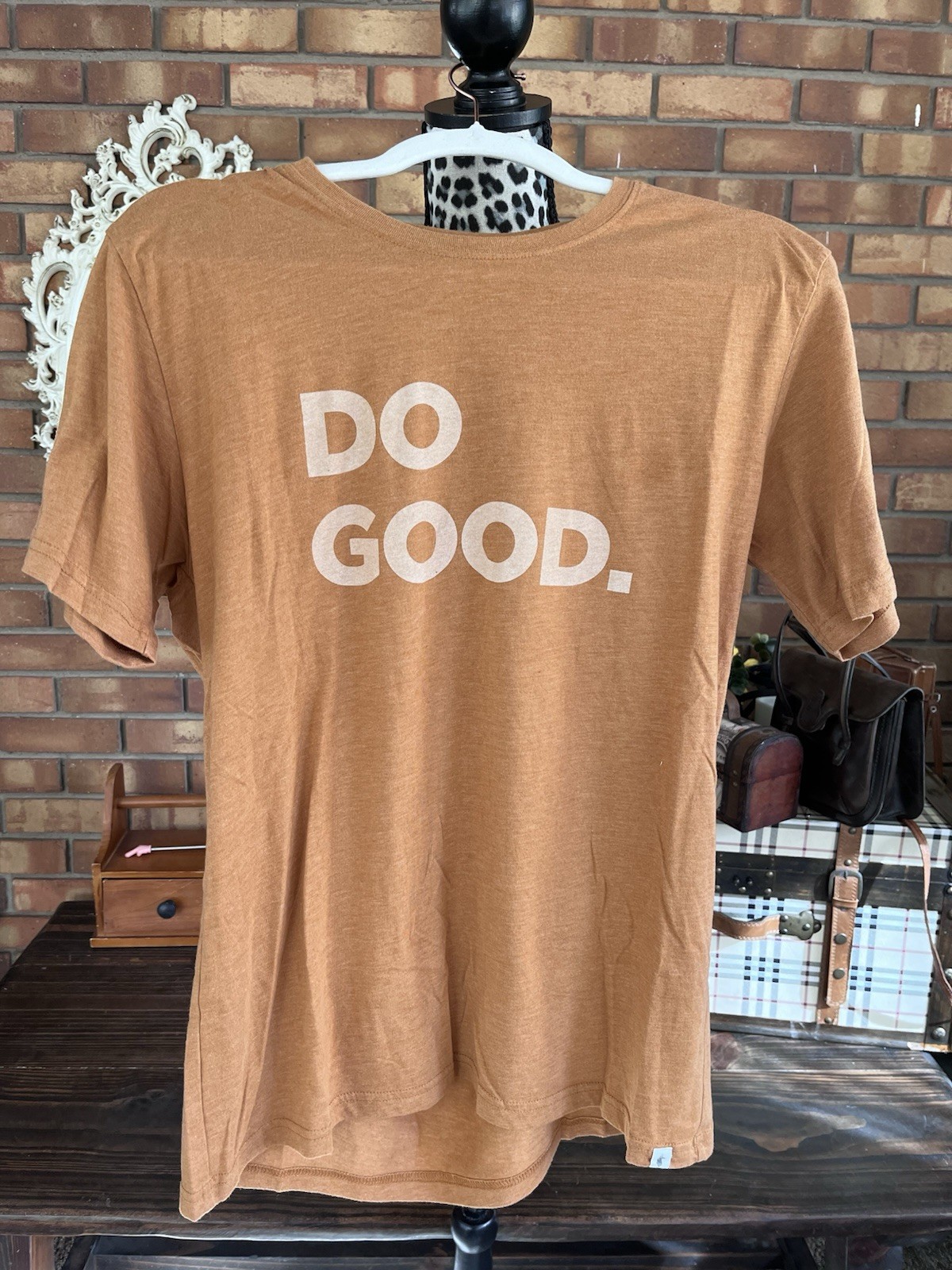 Cotopaxi Do Good T-Shirt (Medium) Mens Rust Orange Organic Cotton Blend gallery