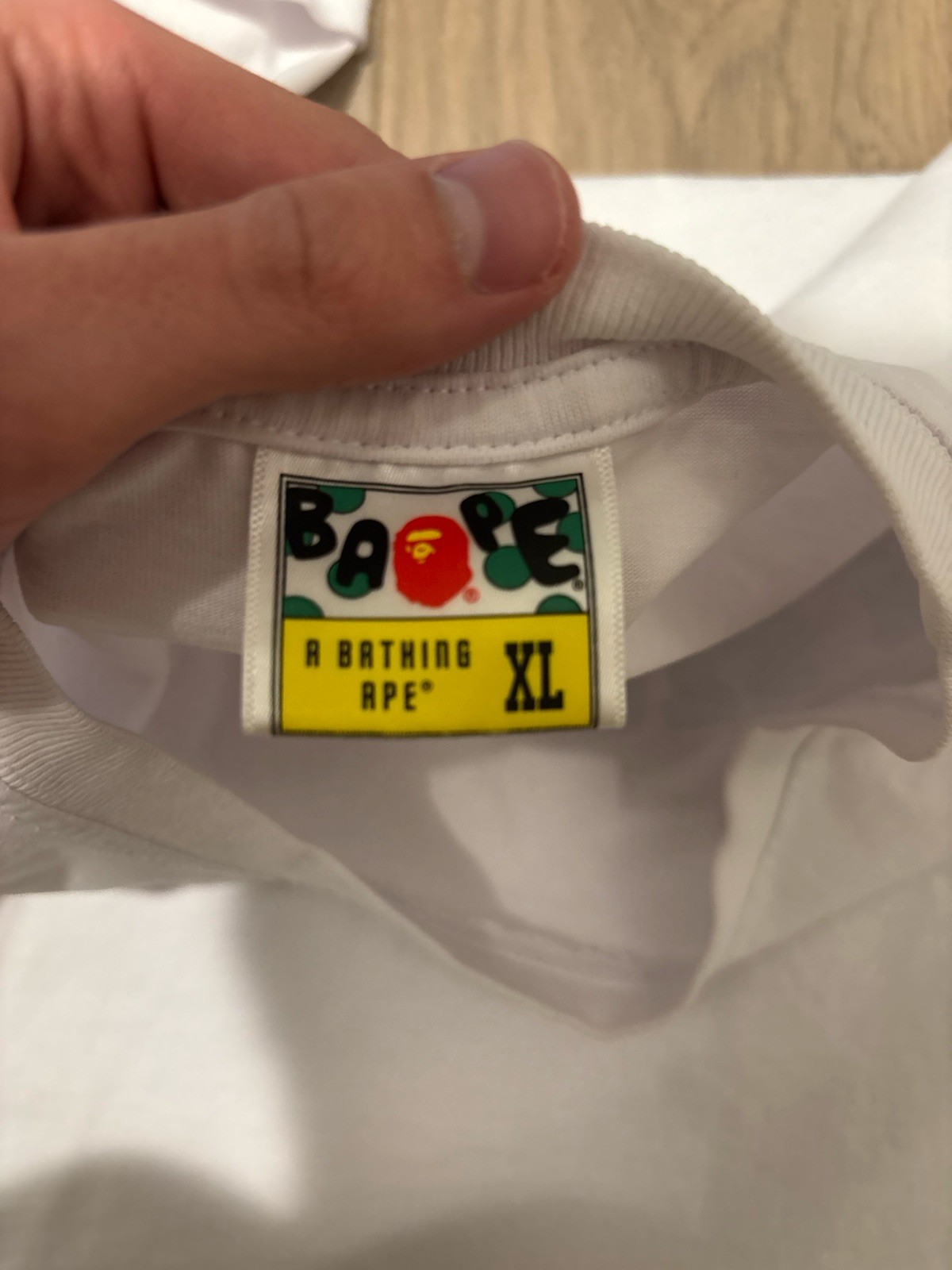 BAPE White T Blue Camo Graphic Size Xl (Fits More Like A Medium) gallery