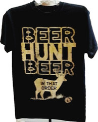 Classic Teaze Men T Shirt Size Small Hunting Graphic Black