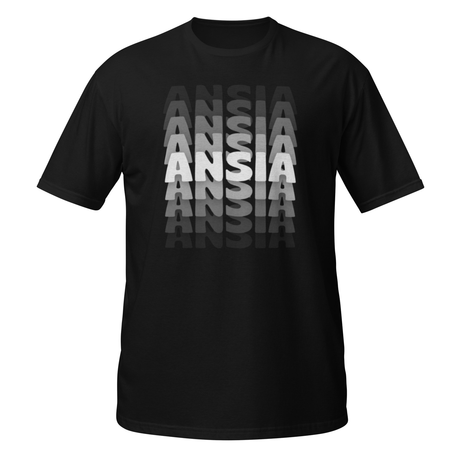 T-Shirt ANSIA Design – Stile Streetwear Nero Unisex