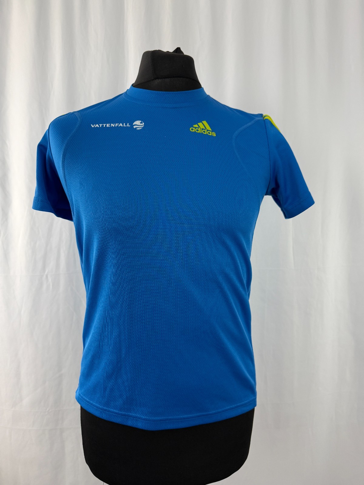 Adidas Vattenfall City Nacht 2010 Blue Running Shirt Mens XS Polyester 34-36 in gallery
