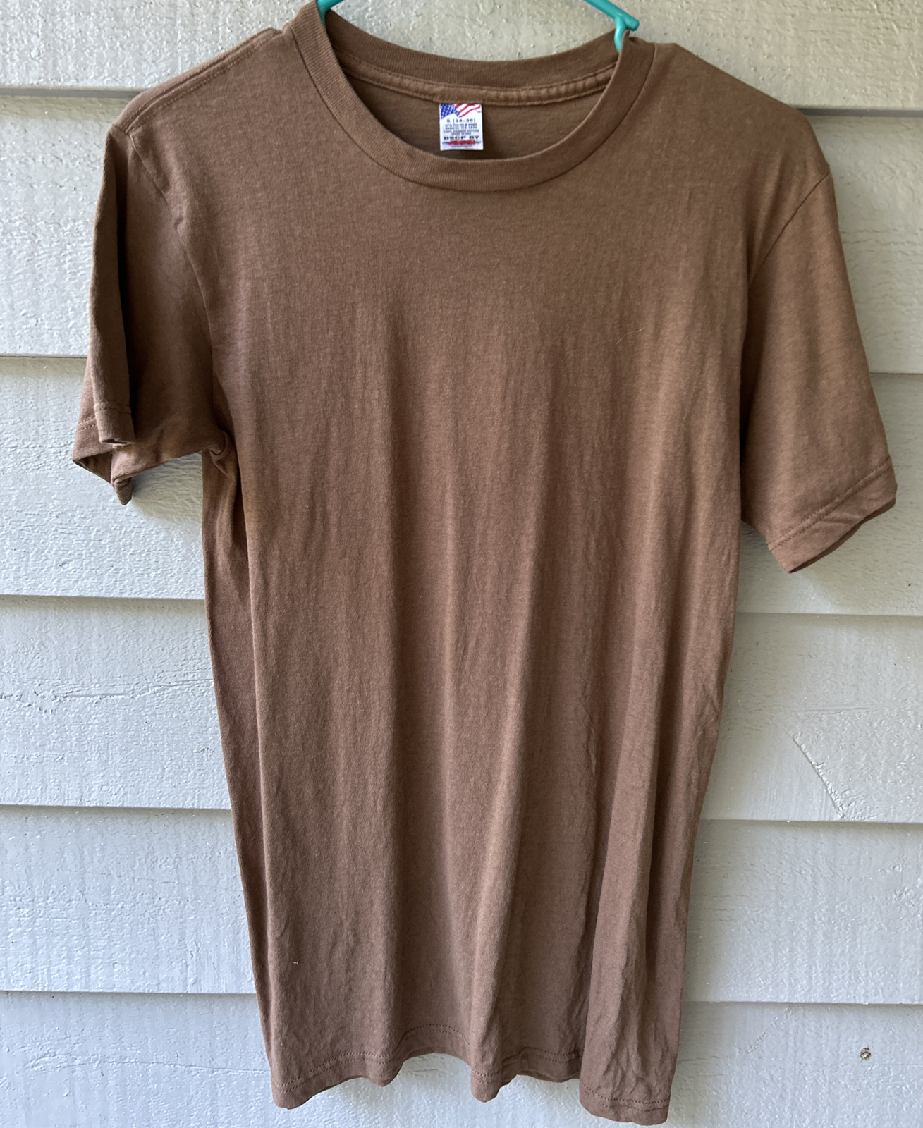 DSCP by Jensen Army Brown T Shirt Men’s Size S (34-36)~ Made In USA~ 100% Cotton gallery